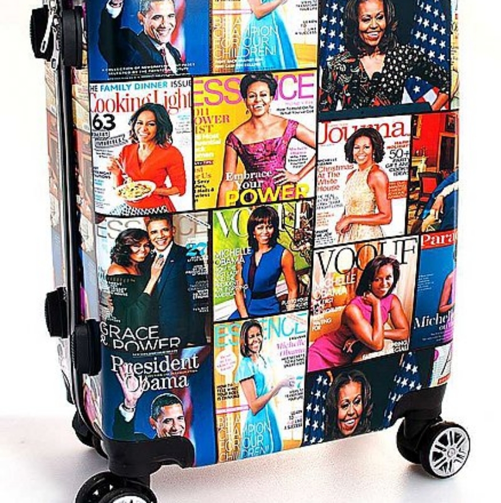 Michelle Obama Hard Case luggage with wheels